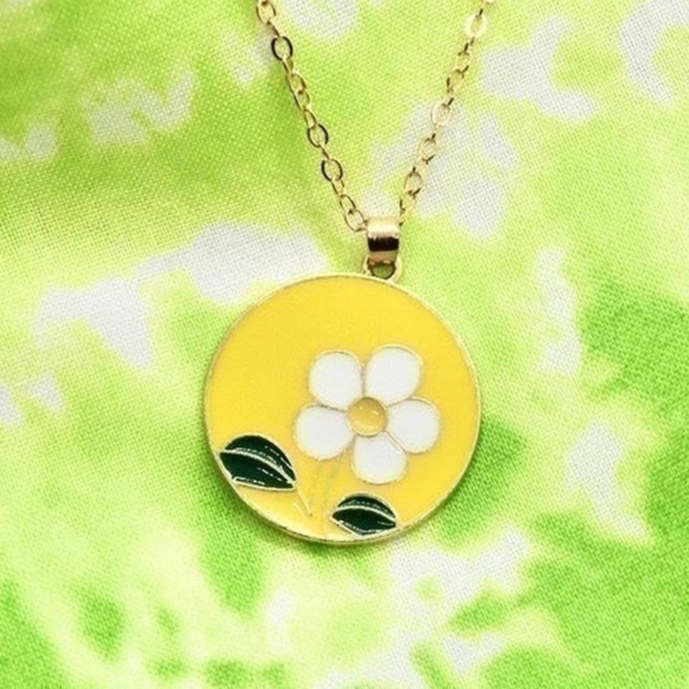 Yellow Flower Necklace